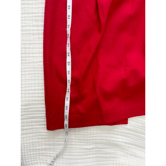 Women's Banana Republic Red Short Sleeve Dress Size 4 Wool - Picture 5 of 10